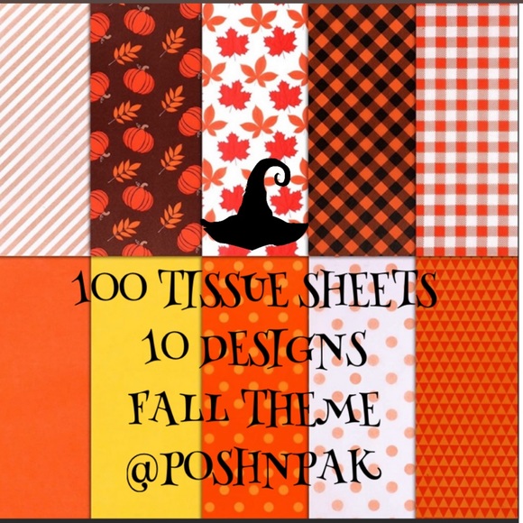 🍁100 sheets of Designer tissue 🍁14 x 20 inch - Picture 1 of 7